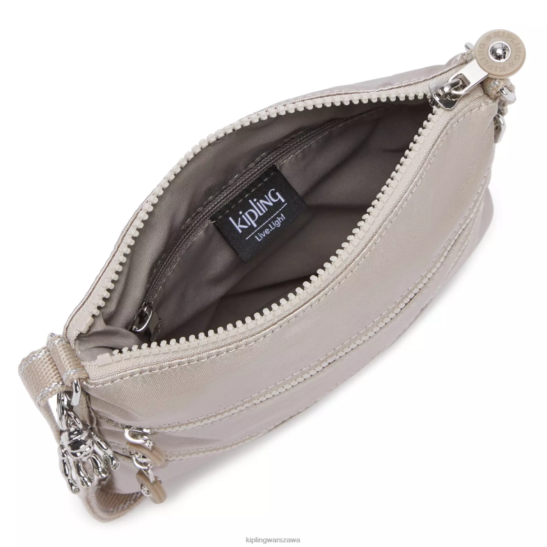 Kipling metaliczny blask dla obu płci Metaliczna mini torebka keiko na ramię PXR6L98