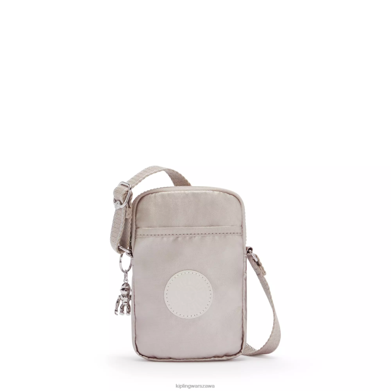 Kipling metaliczny blask dla obu płci Tallymetalowa torba na telefon na ramię PXR6L59