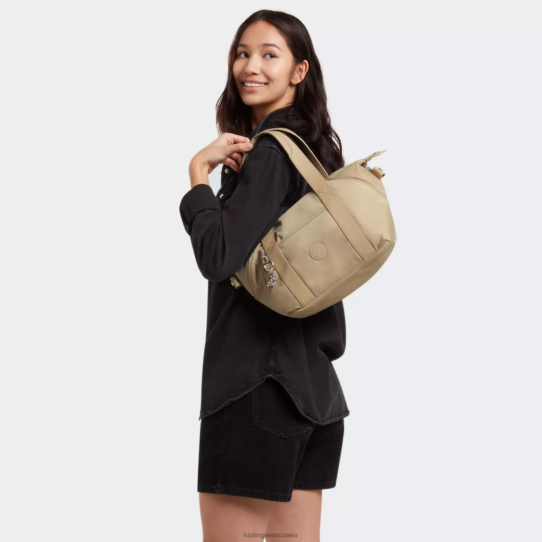 Kipling naturalny beżowy dla obu płci artystyczna mini torba na ramię PXR6L67