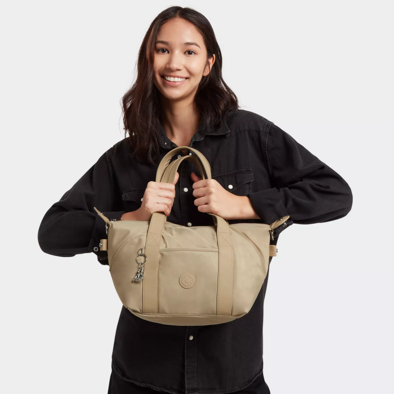 Kipling naturalny beżowy dla obu płci artystyczna mini torba na ramię PXR6L67