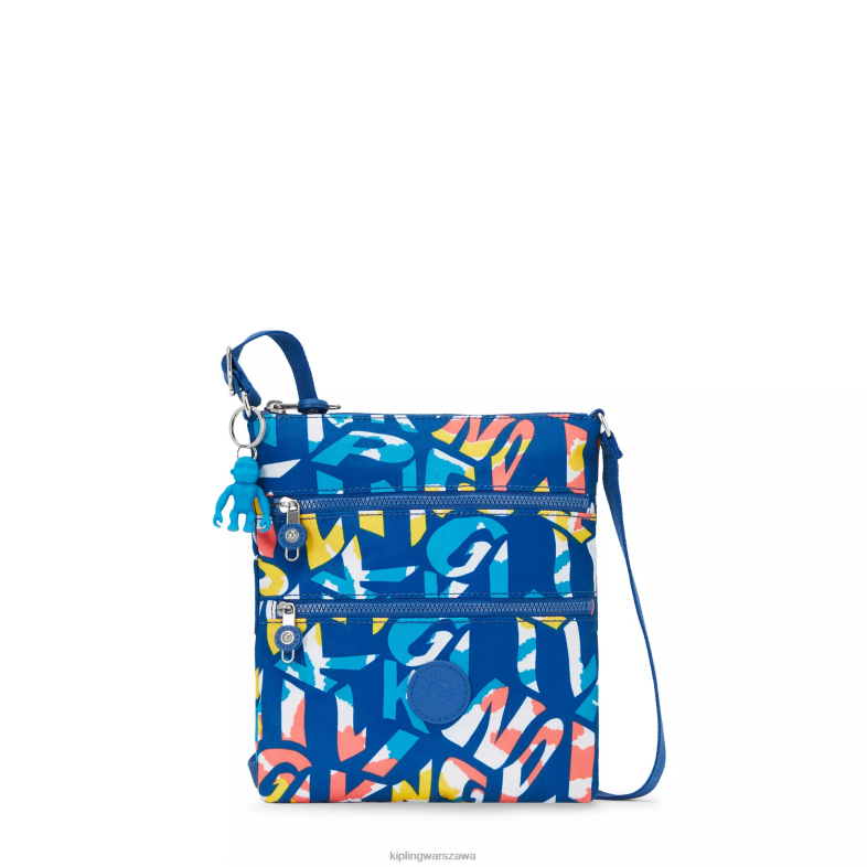 Kipling neonowy kipling dla obu płci mała torba na ramię z nadrukiem keiko PXR6L7