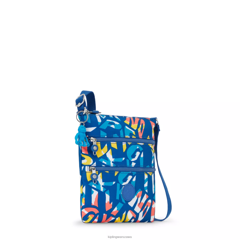 Kipling neonowy kipling dla obu płci mała torba na ramię z nadrukiem keiko PXR6L7