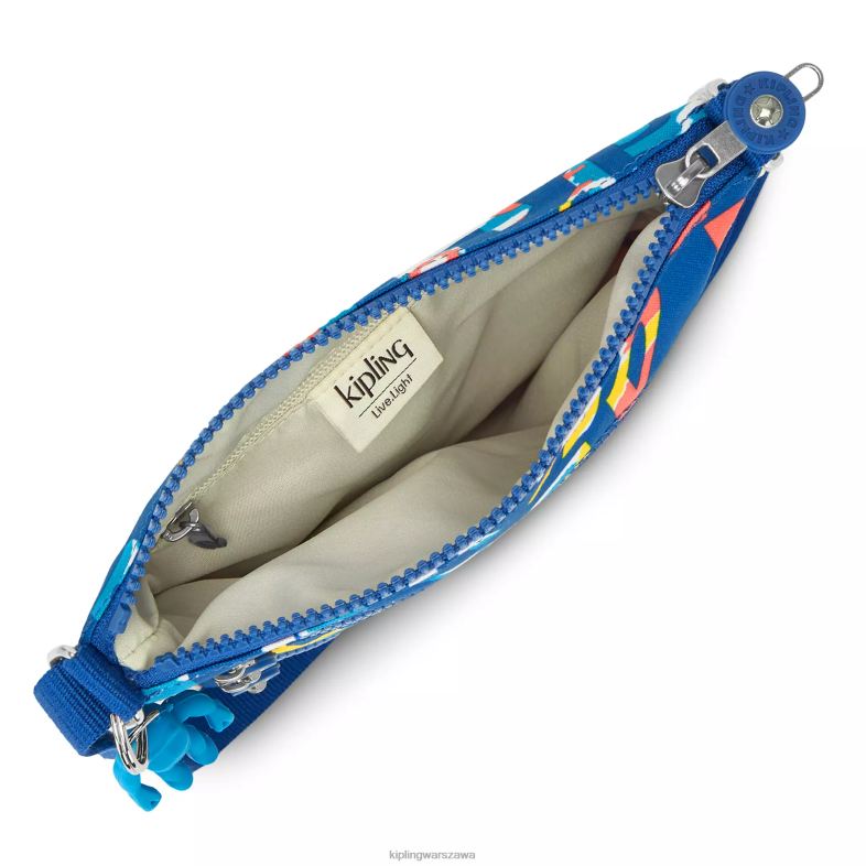 Kipling neonowy kipling dla obu płci mała torba na ramię z nadrukiem keiko PXR6L7