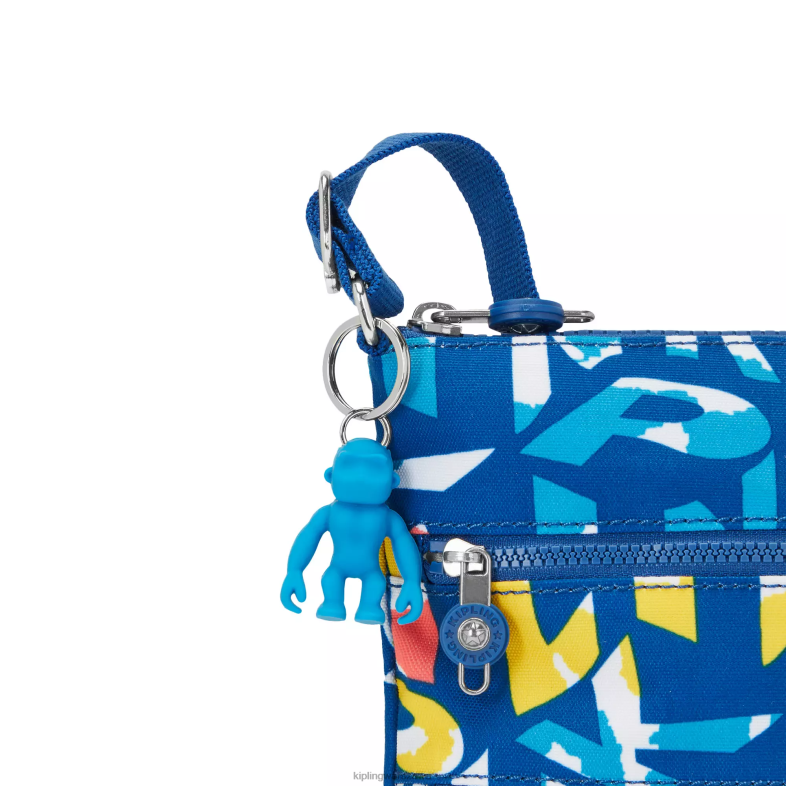 Kipling neonowy kipling dla obu płci mała torba na ramię z nadrukiem keiko PXR6L7
