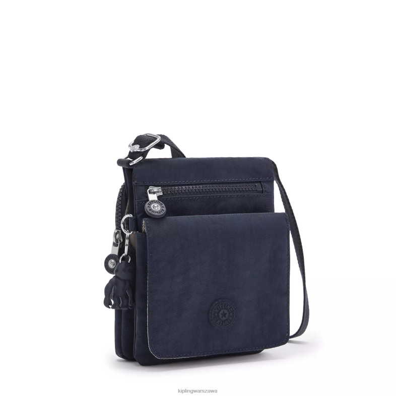Kipling niebieski niebieski dla obu płci nowa torebka eldorado przez ramięnew eldorado PXR6L106