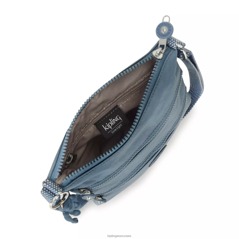Kipling niebieski pędzel dla obu płci mini torebka keiko na ramię PXR6L84