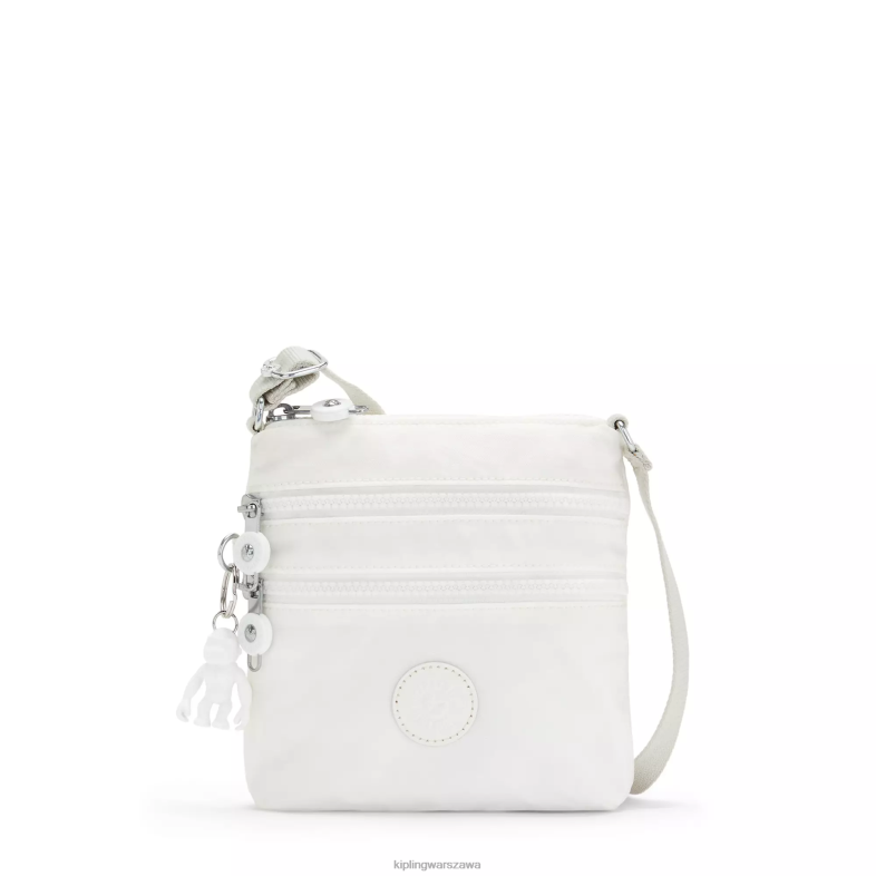 Kipling nowy alabaster dla obu płci Alvar Extra Small mini torba PXR6L109