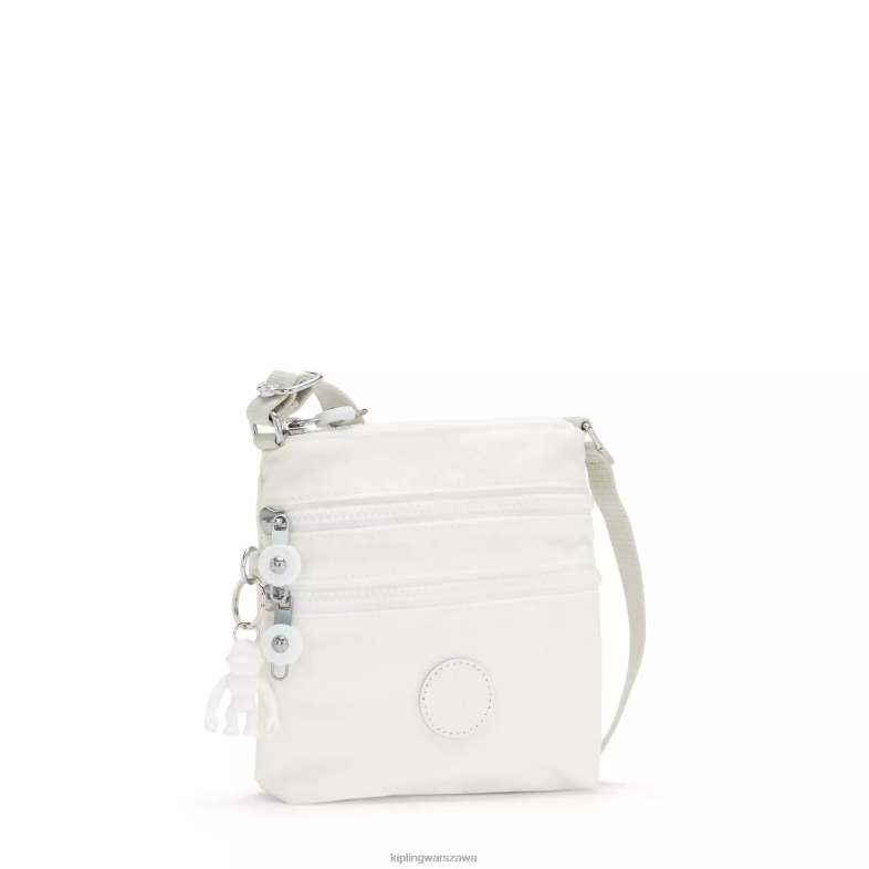 Kipling nowy alabaster dla obu płci Alvar Extra Small mini torba PXR6L109