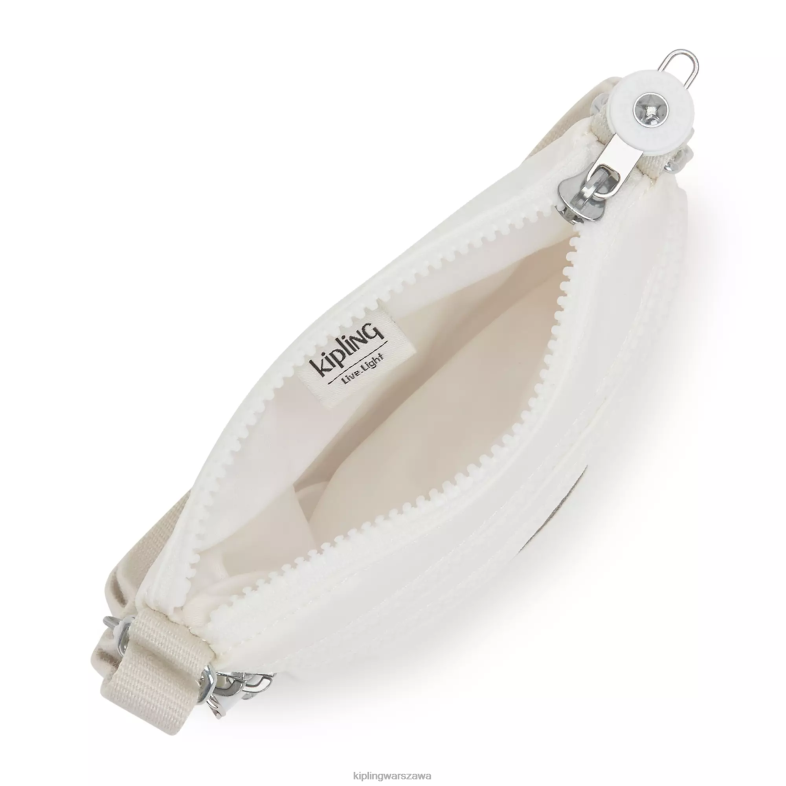 Kipling nowy alabaster dla obu płci Alvar Extra Small mini torba PXR6L109