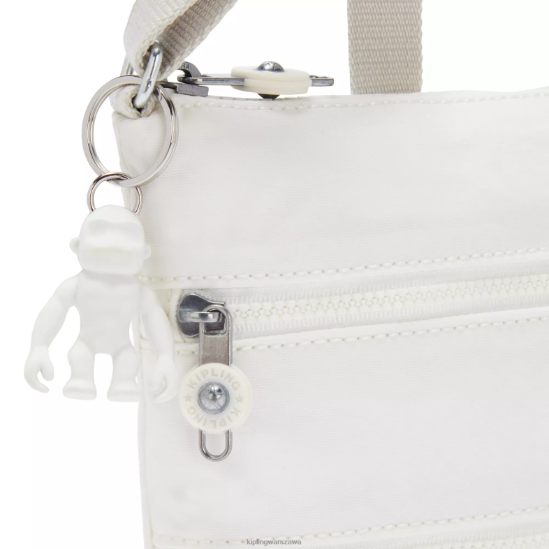 Kipling nowy alabaster dla obu płci mini torebka keiko na ramię PXR6L89
