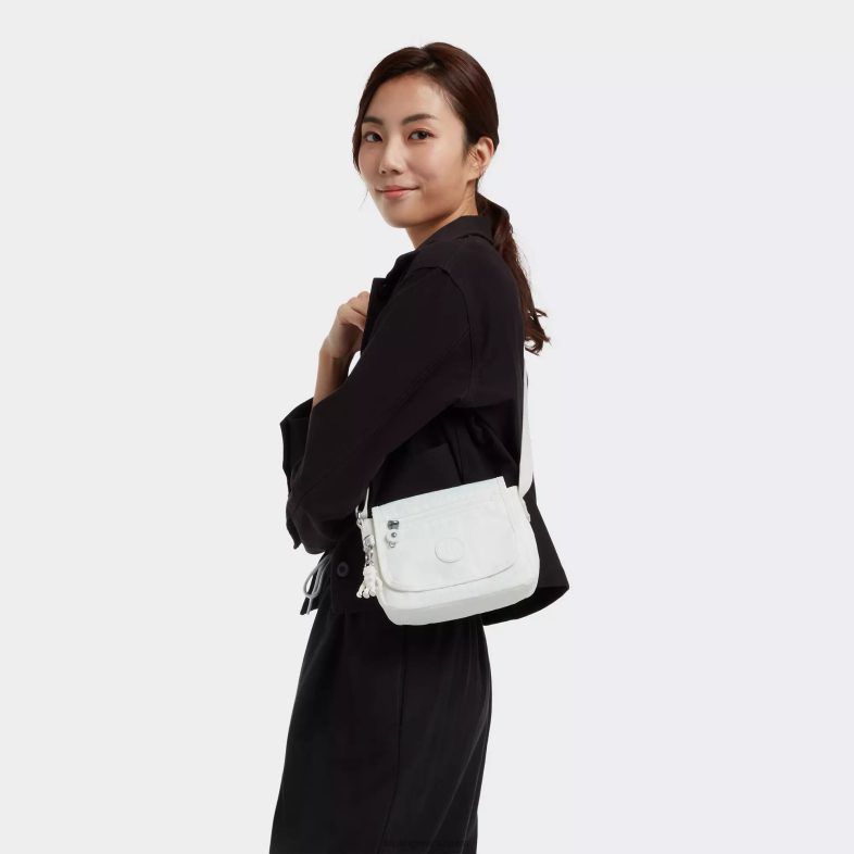 Kipling nowy alabaster dla obu płci sabian mini torebka na ramię PXR6L198