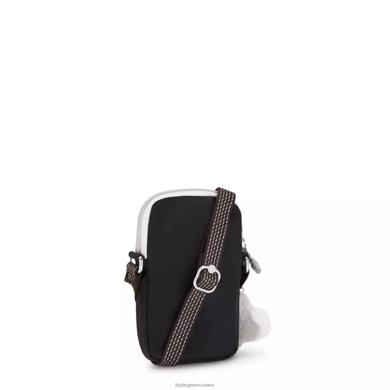 Kipling prawdziwa czarna zabawa dla obu płci Tally crossbody torba na telefon PXR6L25