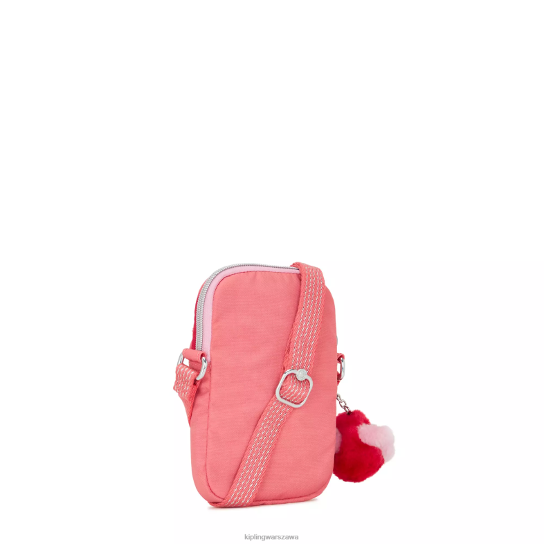 Kipling radosna różowa zabawa dla obu płci Tally crossbody torba na telefon PXR6L26