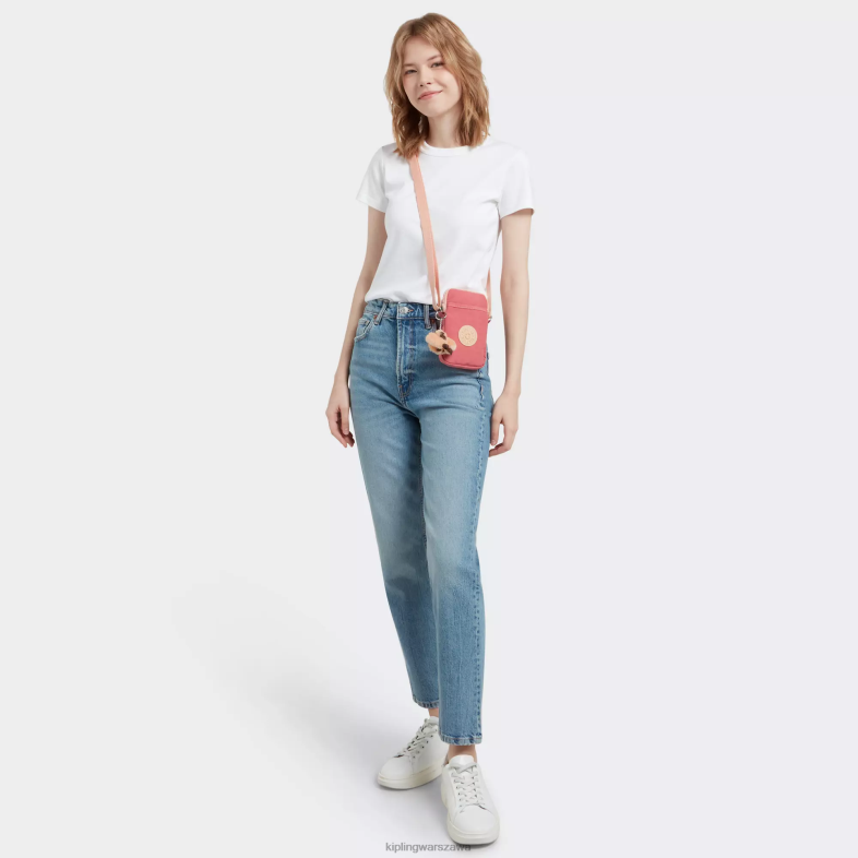 Kipling radosny róż dla obu płci Tally crossbody torba na telefon PXR6L55
