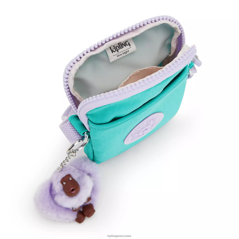Kipling surfer zielony dla obu płci Tally crossbody torba na telefon PXR6L49