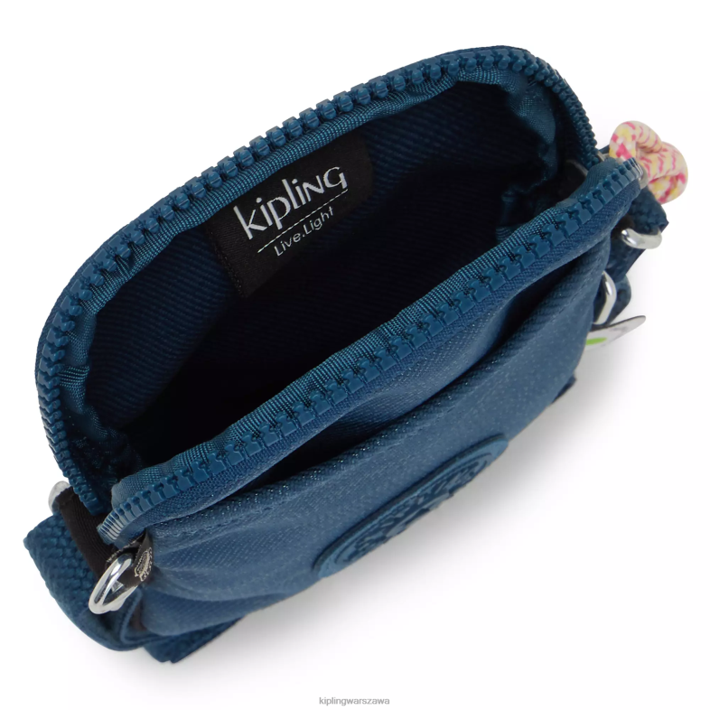 Kipling tkany turkusowy dla obu płci Tally crossbody torba na telefon PXR6L182