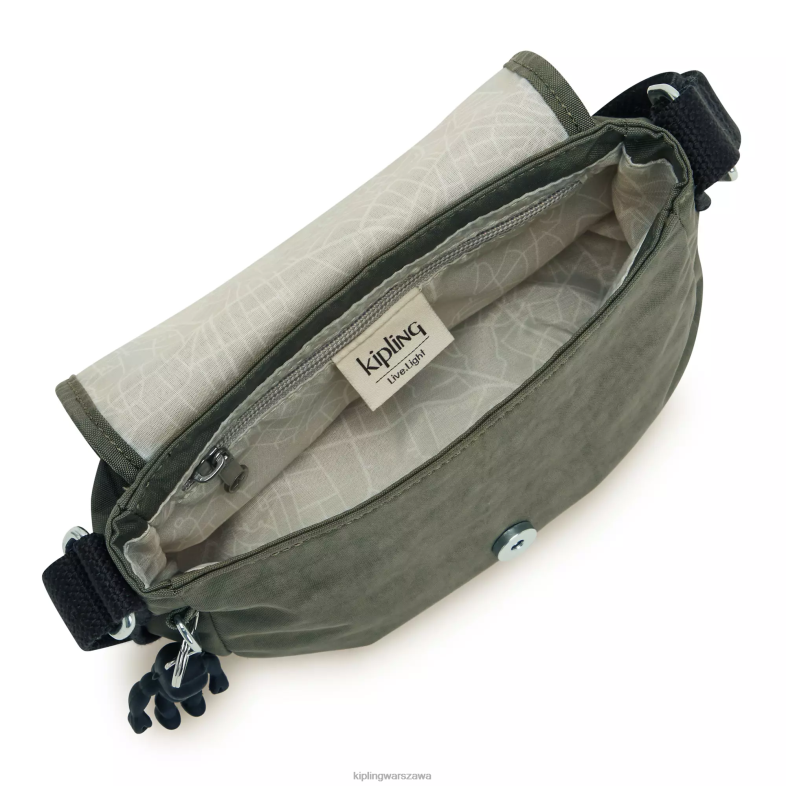 Kipling zielony mech dla obu płci sabian mini torebka na ramię PXR6L196