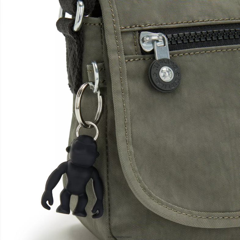 Kipling zielony mech dla obu płci sabian mini torebka na ramię PXR6L196