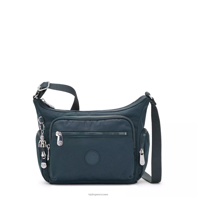 Kipling bogaty niebieski dla obu płci mała torba na ramię gabbie PXR6L76