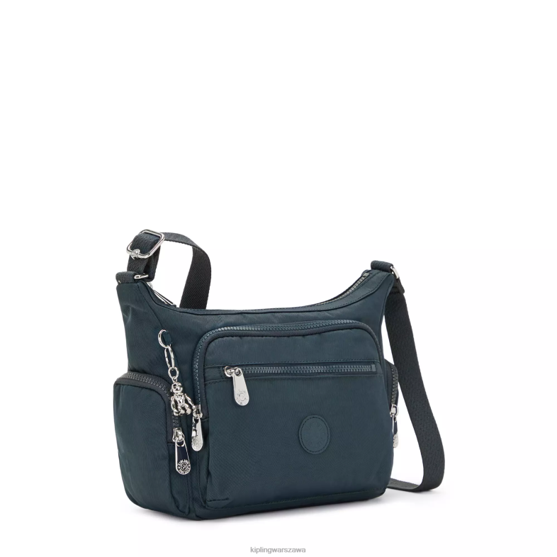 Kipling bogaty niebieski dla obu płci mała torba na ramię gabbie PXR6L76