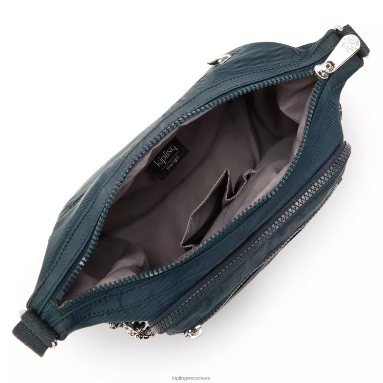 Kipling bogaty niebieski dla obu płci mała torba na ramię gabbie PXR6L76