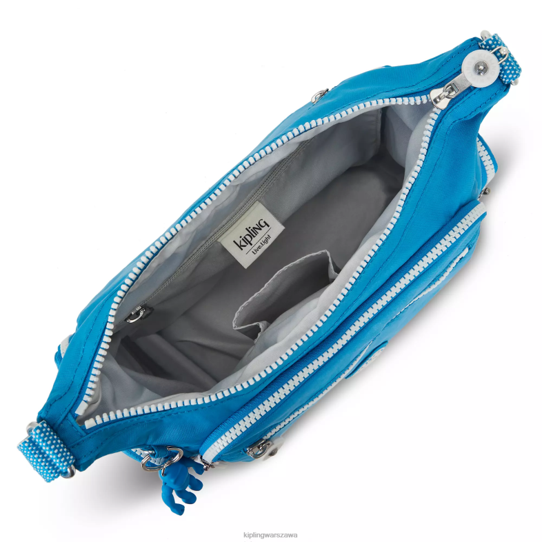 Kipling chętny niebieski dla obu płci mała torba na ramię gabbie PXR6L163