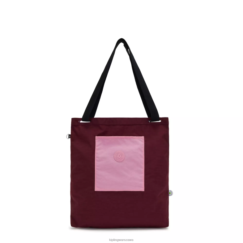 Kipling ciemna fuksja dla obu płci torebka annasto PXR6L273