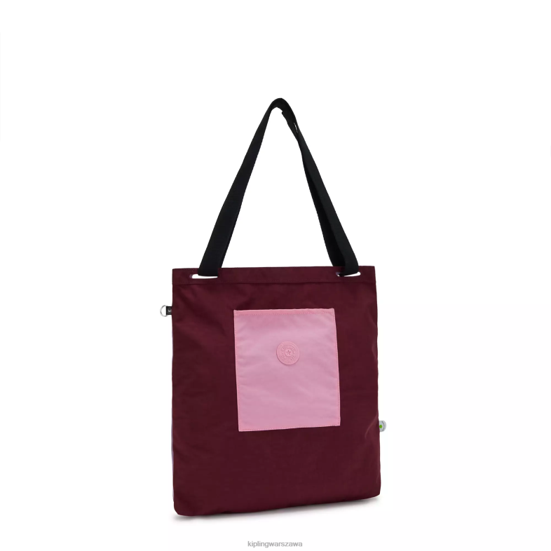 Kipling ciemna fuksja dla obu płci torebka annasto PXR6L273