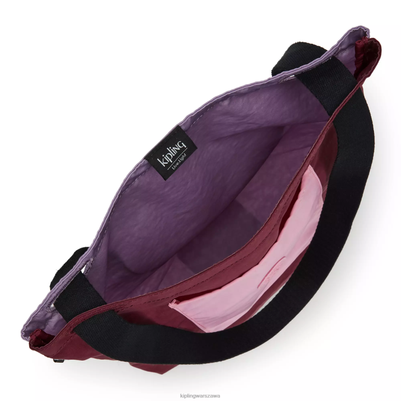 Kipling ciemna fuksja dla obu płci torebka annasto PXR6L273