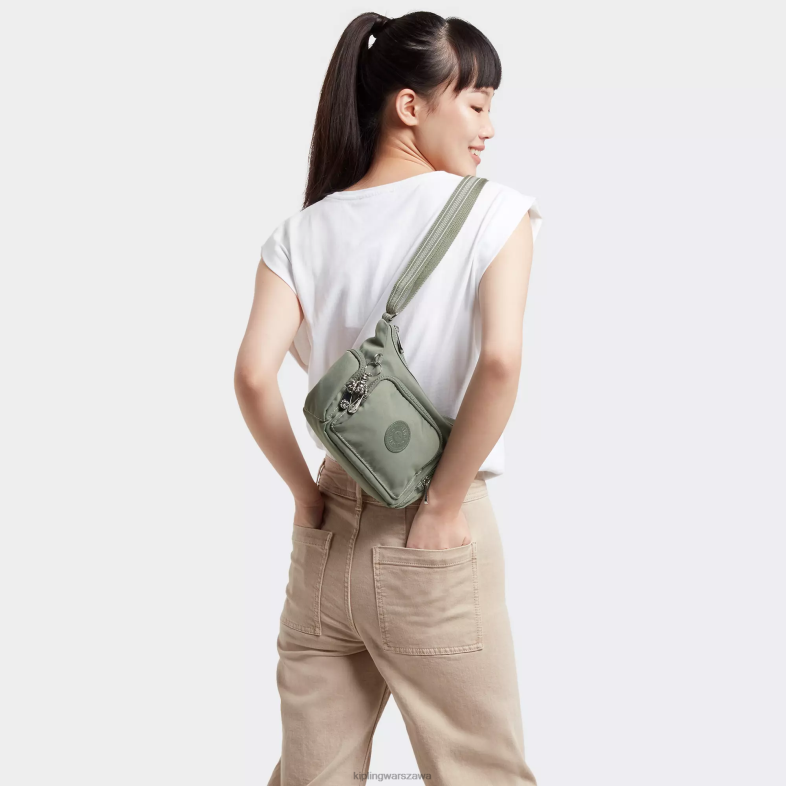 Kipling ciemne wodorosty dla obu płci mała torba na ramię Gabbie PXR6L74