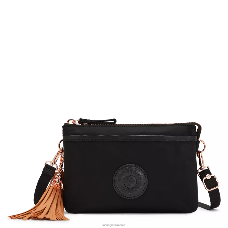 Kipling czarna róża dla obu płci riritorba na ramię PXR6L103