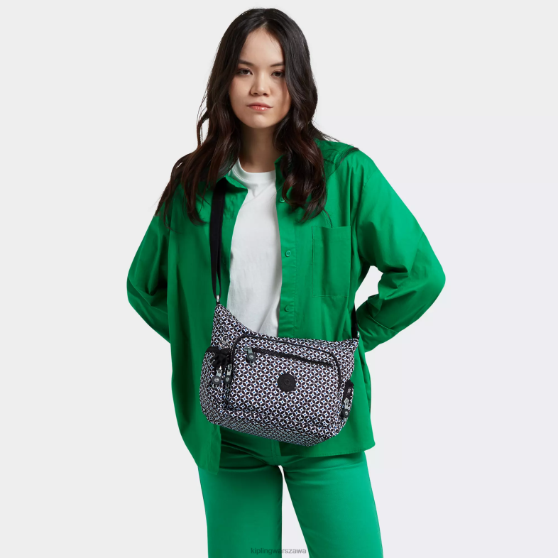 Kipling czarniawa dachówka dla obu płci mała torba na ramię gabbie PXR6L147