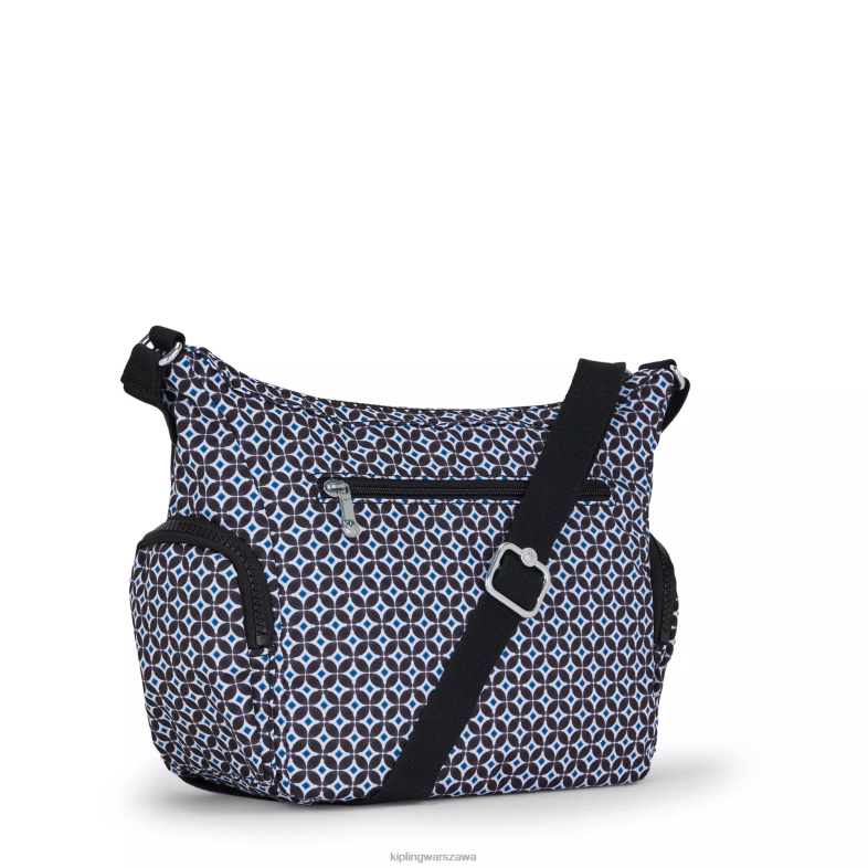 Kipling czarniawa dachówka dla obu płci mała torba na ramię gabbie PXR6L147