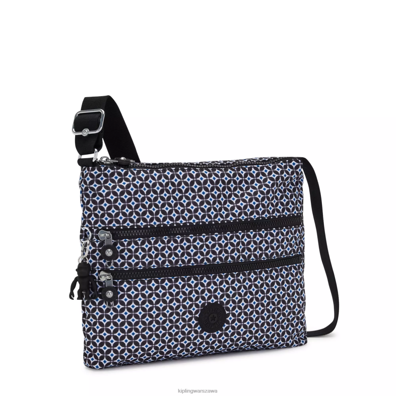 Kipling czarniawa dachówka dla obu płci torba na ramię z nadrukiem Alvar PXR6L145