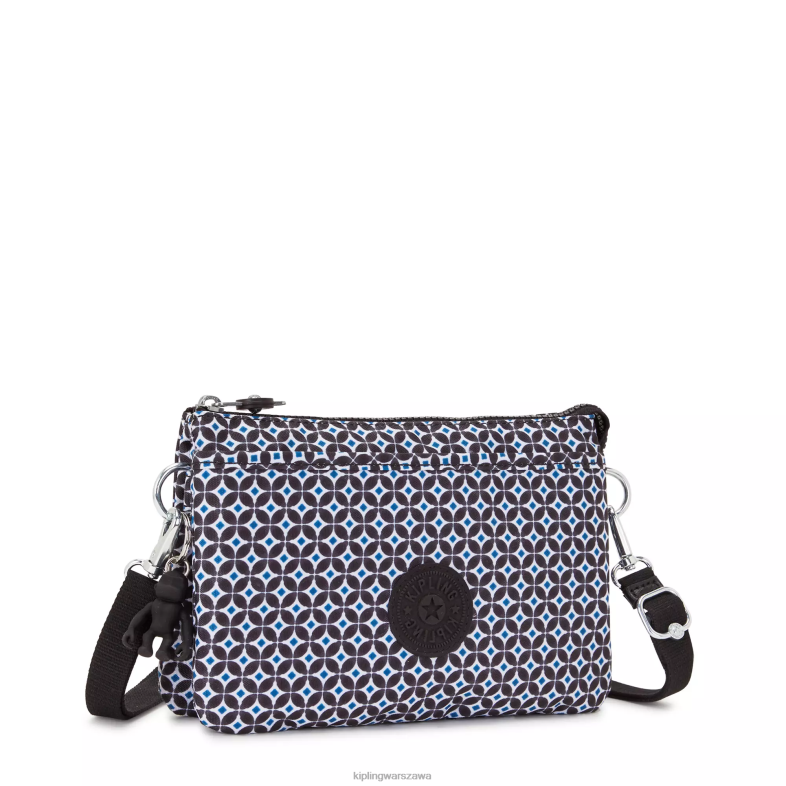Kipling czarniawa dachówka dla obu płci torba na ramię z nadrukiem Riri PXR6L143