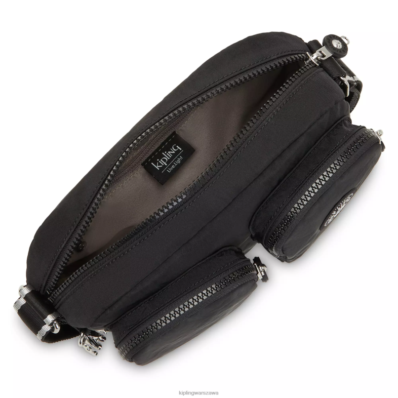 Kipling czarny dla obu płci torba na ramię Patti PXR6L215
