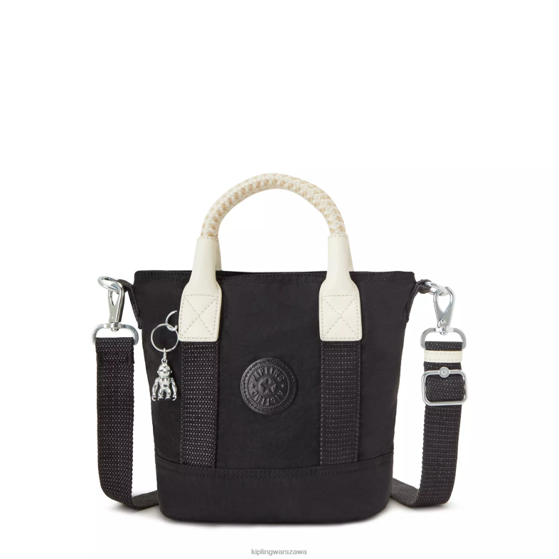 Kipling czarny dla obu płci torebka aniołek PXR6L61
