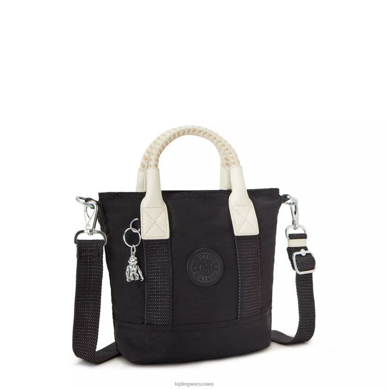 Kipling czarny dla obu płci torebka aniołek PXR6L61
