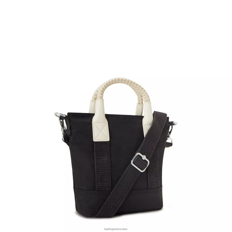 Kipling czarny dla obu płci torebka aniołek PXR6L61