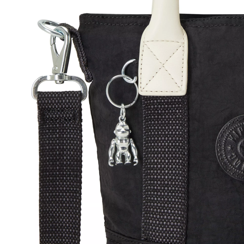 Kipling czarny dla obu płci torebka aniołek PXR6L61