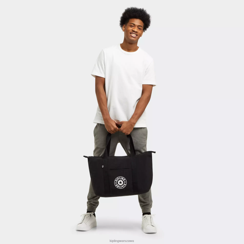 Kipling czarny lite dla obu płci Art Medium Torba Litetote PXR6L268