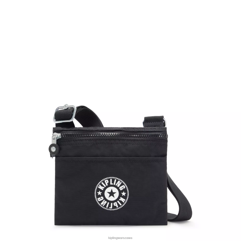 Kipling czarny lite dla obu płci torba typu crossbody PXR6L236