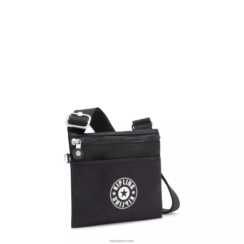 Kipling czarny lite dla obu płci torba typu crossbody PXR6L236