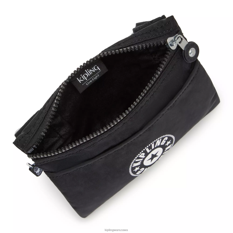 Kipling czarny lite dla obu płci torba typu crossbody PXR6L236