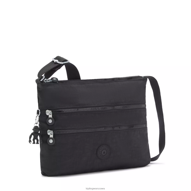 Kipling czarny noir dla obu płci Alvar crossbody torba PXR6L135