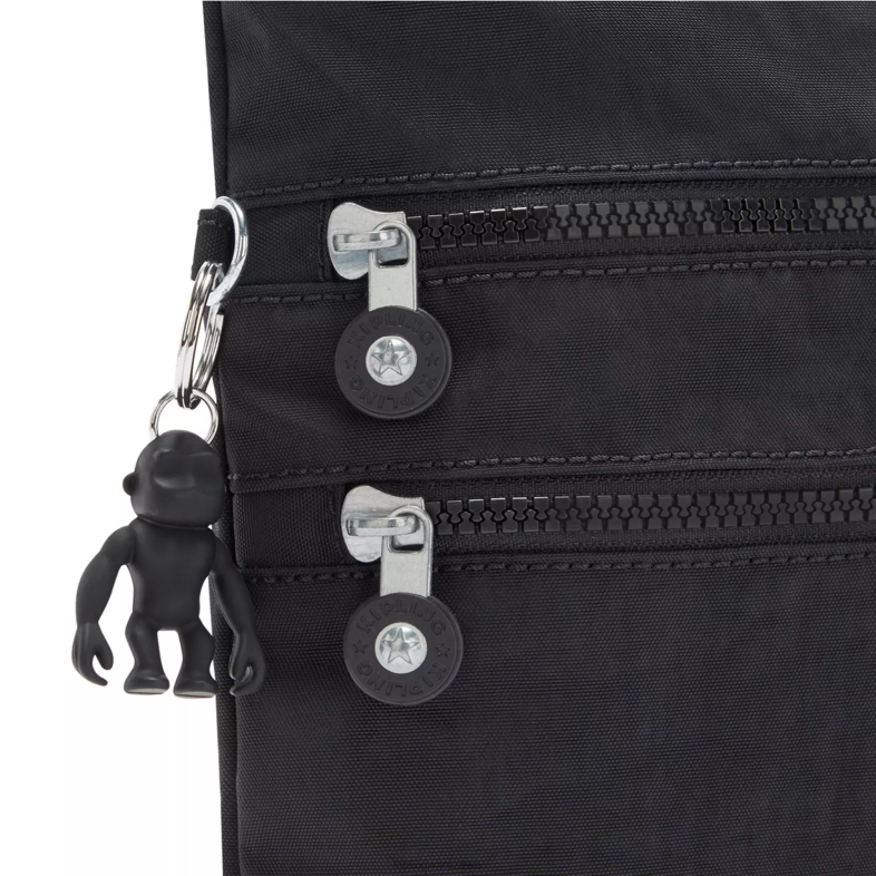 Kipling czarny noir dla obu płci Alvar crossbody torba PXR6L135