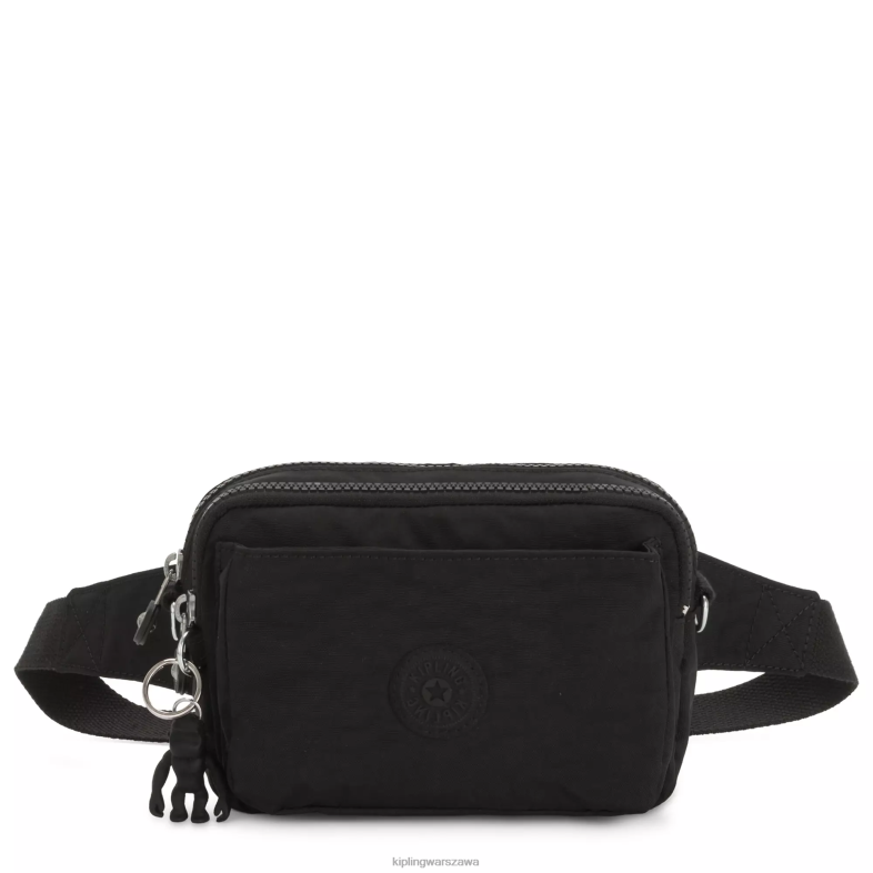 Kipling czarny noir dla obu płci Wielofunkcyjna torba na ramię abanu PXR6L119
