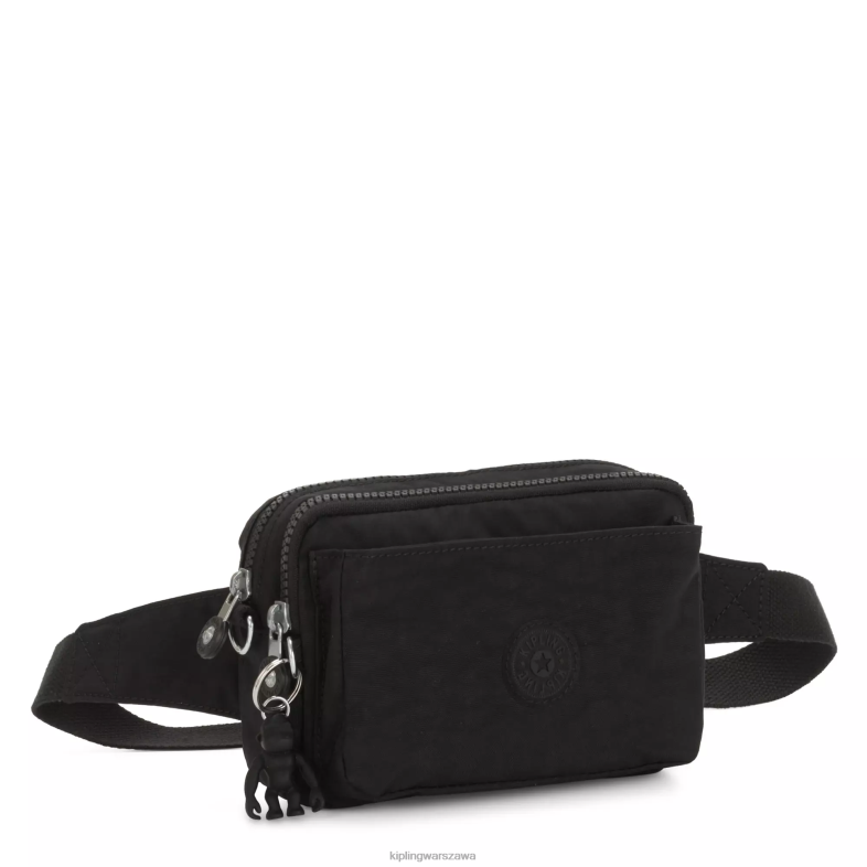 Kipling czarny noir dla obu płci Wielofunkcyjna torba na ramię abanu PXR6L119