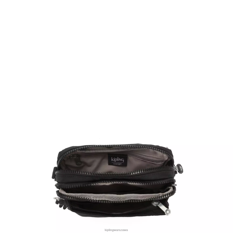 Kipling czarny noir dla obu płci Wielofunkcyjna torba na ramię abanu PXR6L119