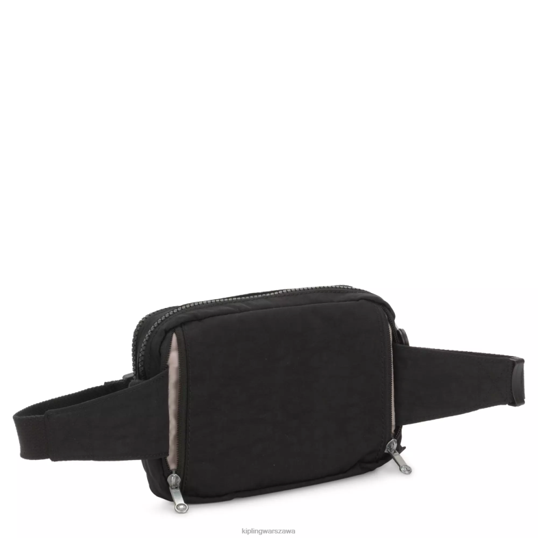 Kipling czarny noir dla obu płci Wielofunkcyjna torba na ramię abanu PXR6L119